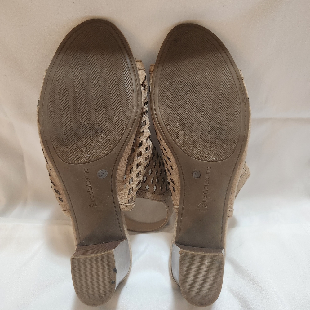 Liz Claiborne Tan Open Toe Heels - Picture 4 of 4
